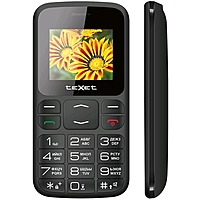 Сотовый телефон Texet TM-B208 2,4", microSD, 2 sim, чёрный