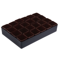 Набор для рассады: стаканы - 24 шт. по 70 мл, поддон 30 х 20 см