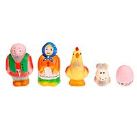 Набор резиновых игрушек Курочка Ряба и золотое яичко