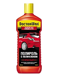 Полироль кузова DoctorWax красный с полифлоном 300 мл DW8417