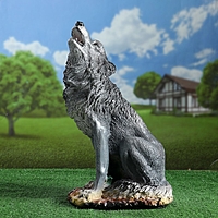 Садовая фигура "Воющий волк" большая