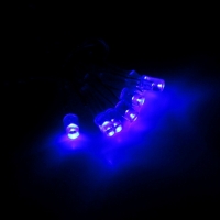 Гирлянда "Бахрома" 3 х 0.6 м , IP44, прозрачная нить, 160 LED, свечение синее, 220 В