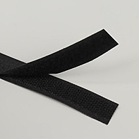 Лента-липучка, ширина 16мм, 25±1м, цвет чёрный