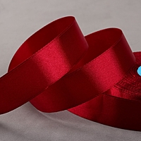 Лента атласная, 25мм, 33±2м, №048, цвет бордовый