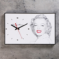 Часы-картина "Мэрилин Монро", 37х60 см
