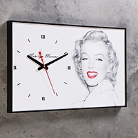 Часы-картина "Мэрилин Монро", 37х60 см
