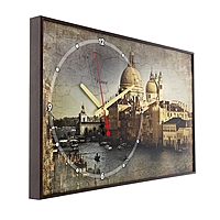 Часы-картина "Собор в Венеции", 37х60 см