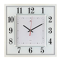 Часы настенные квадратные "Белая классика", 36х36 см