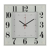 Часы настенные квадратные "Белая классика", 36х36 см