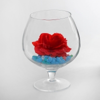 Бокал-ваза "Роджер" d-10х14х19 см на плитке, малый 1,8л