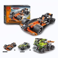 Конструктор с инерционным механизмом "Спорткар", 137 деталей