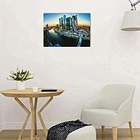 Картина на подрамнике "Мегаполис с высоты"