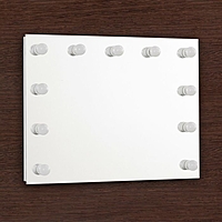 Зеркало гримерное настенное 80 х 60 см, 11 лампочек, лампы в комплект не входят, цоколь Е14