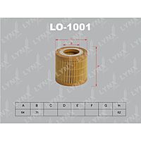 Фильтр масляный LYNXauto LO1001