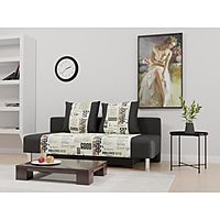 Диван "Марлин", бельевой ящик, еврокнижка, пружины змейка, цвет газета