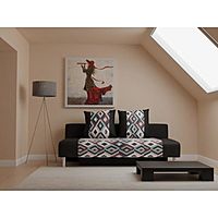 Диван "Марлин", бельевой ящик, еврокнижка, пружины змейка, цвет амстердам сепия