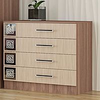 Комод напольный «Коста – Рика». 800×490×800 мм, цвет ясень шимо светлый/тёмный