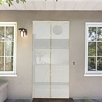 Сетка антимоскитная для дверей, 100 × 210 см, на магнитах, цвет бежевый