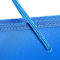 Папка А2 с ручками пластиковая молния сверху 640х470 мм, синяя ПМ-А2-35
