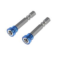 Биты TUNDRA, намагниченные, сталь S2, круглый магнитный фиксатор, PH2 х 50 мм, 2 шт.