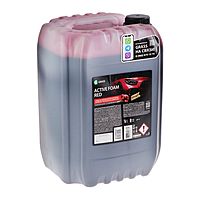 Шампунь для бесконтактной мойки Grass Active Foam Red, 23 кг, удаляет пыль, масло, насекомых (1:30-1:50)