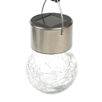 Фонарь садовый на солнечной батарее "Лампочка Прозрачная", 60 х 90 мм, 1 led, стекло