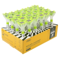 Фонарь садовый на солнечной батарее "Цветок зеленый", 32 см, d=6 см, 1 led, пластик