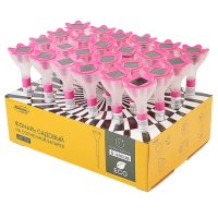 Фонарь садовый на солнечной батарее "Цветок красный", 32 см, d=6 см, 1 led, пластик