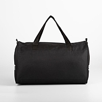 Сумка спортивная на молнии "Полосы", 1 отдел, длинный ремень, чёрная