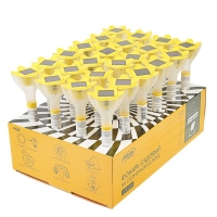 Фонарь садовый на солнечной батарее "Цветок желтый", 32 см, d=6 см, 1 led, пластик