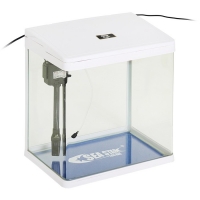 Аквариум SeaStar HX-390F 30 л, белый (LED-лампа трехцветная, 7 режимов свечения; фильтр)