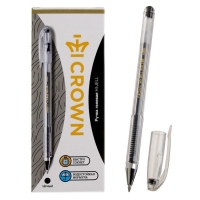 Ручка гелевая Crown HJR-500B, узел 0.5мм, чернила чёрные