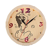 Часы банные бочонок «Девушка»