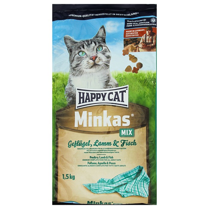 Купить кэт напа. Хэппи Кэт корм для кошек. Happy Cat Minkas корм для кошек этикетка. Хэппи Кэт ягненок для кошек. Happy Cat сухой корм микс.