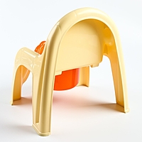 Горшок-стульчик с крышкой, цвет жёлтый