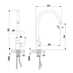 Смеситель для кухни Lemark Plus Advance LM1205C хром