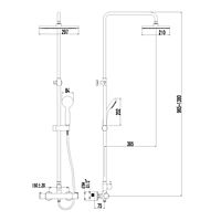 Термостат для душа Lemark Yeti LM7860C