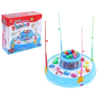 Рыбалка "Подводный мир", двухъярусная , 26 рыбок, 4 удочки, световые и звуковые эффекты