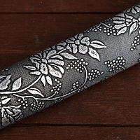 Сувенирное оружие «Катаны на подставке», серые ножны с узором из цветов