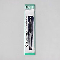 Пилка-триммер металлическая для ногтей, 15см, цвет чёрный