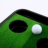 Набор для портативного гольфа: дорожка с 2 лунками, клюшка и 2 мячика, без упаковки