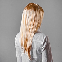 Карнавальный парик "Блондинка", прямые волосы с чёлкой, 120 г