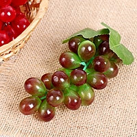 Искусственный виноград (24 ягоды, глянцевый. цвет микс)