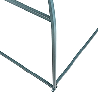 Каркас теплицы, 4 × 3 × 2 м, шаг 1 м, профиль 20 × 20 мм, толщина металла 1 мм, без поликарбоната, половинчатые арки
