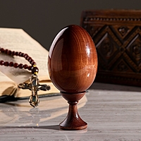 Сувенир Яйцо на подставке икона "Божья Матерь Неупиваемая чаша"