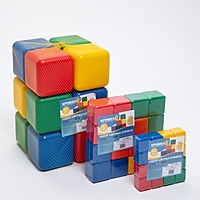 Набор цветных кубиков, 12 штук 4 х 4 см