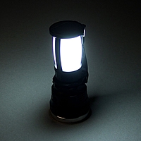 Фонарик аккумуляторный «Мега» с функцией лампы-ночника, 1 диод, 3 режима, чёрный