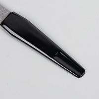 Пилка металлическая, перфорированная для ногтей, 16см, цвет чёрный