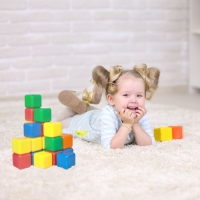 Набор цветных кубиков, 9 штук 4 × 4 см