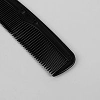 Набор парикмахерский 3 предмета: ножницы парикмахерские,ножницы филировочные, расческа комбинированная, цвет чёрный
